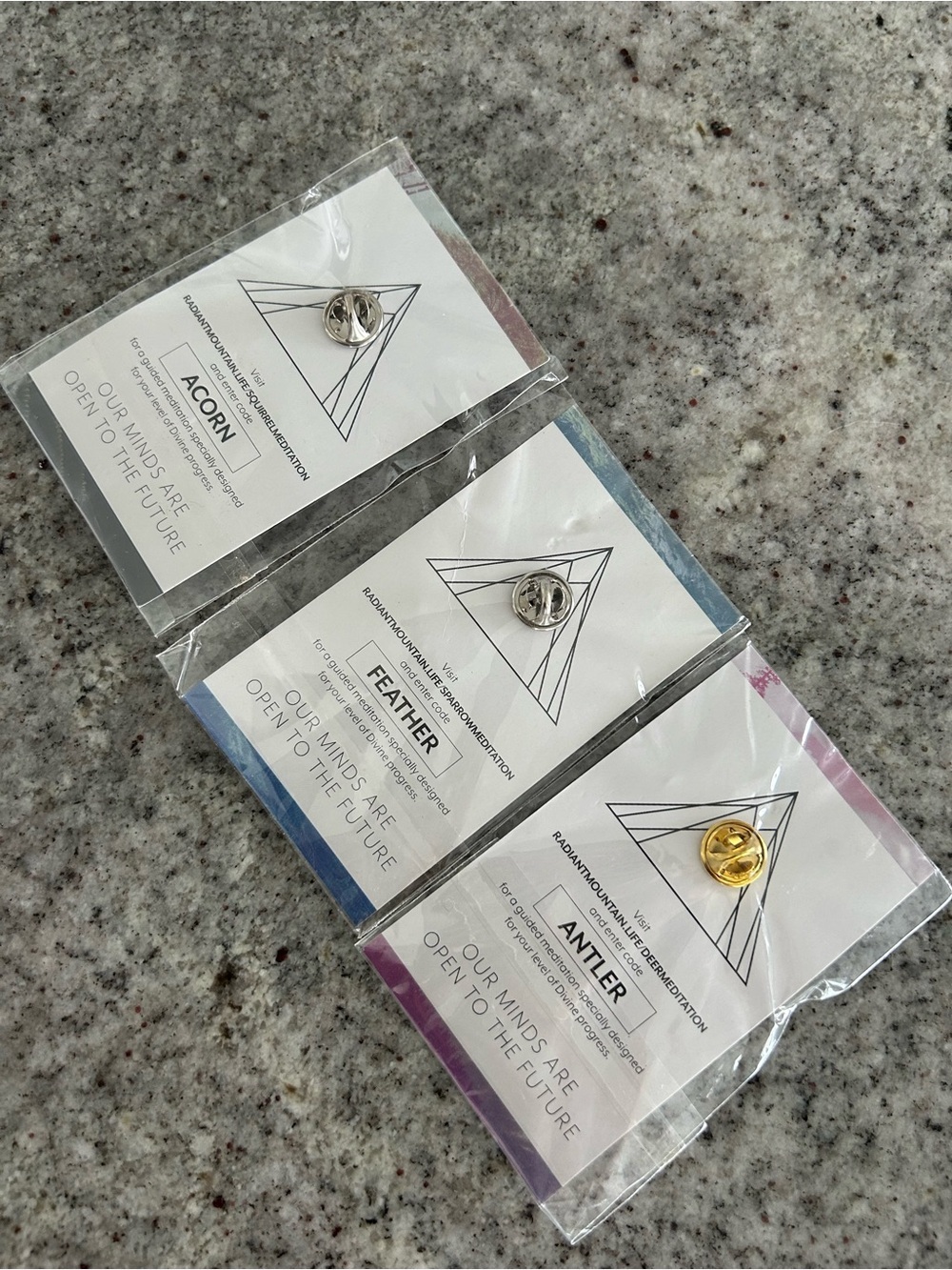 Geometric Animal Enamel Pin Set – Swallow, Deer & Rabbit - Picture 5 of 5